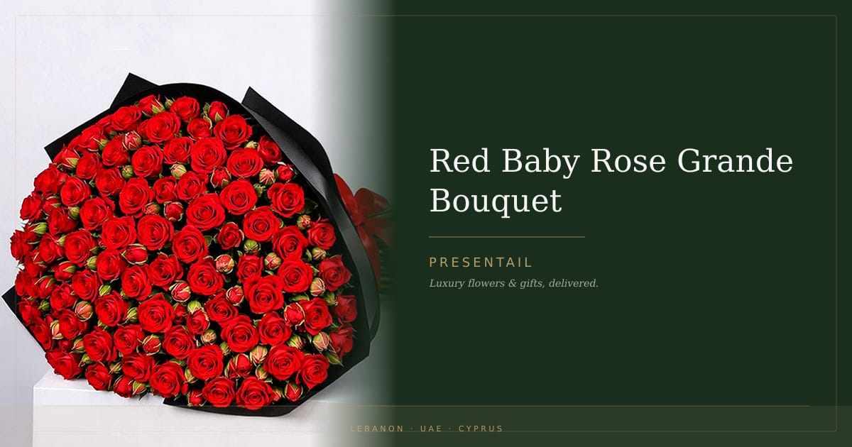 Red Baby Rose Grande Bouquet