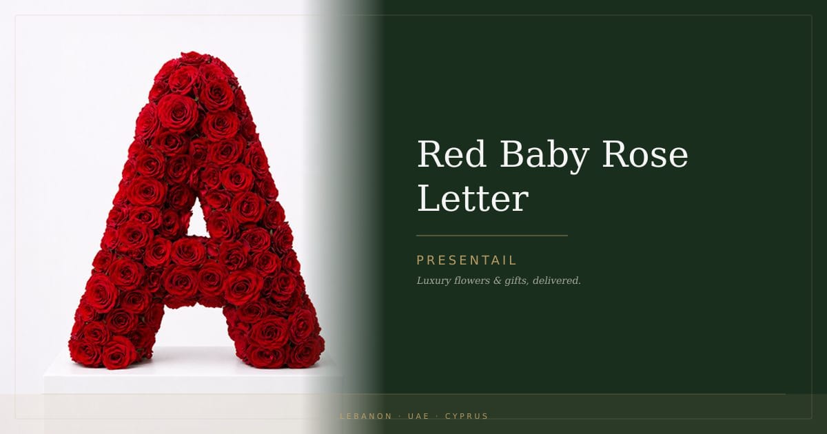 Red Baby Rose Letter