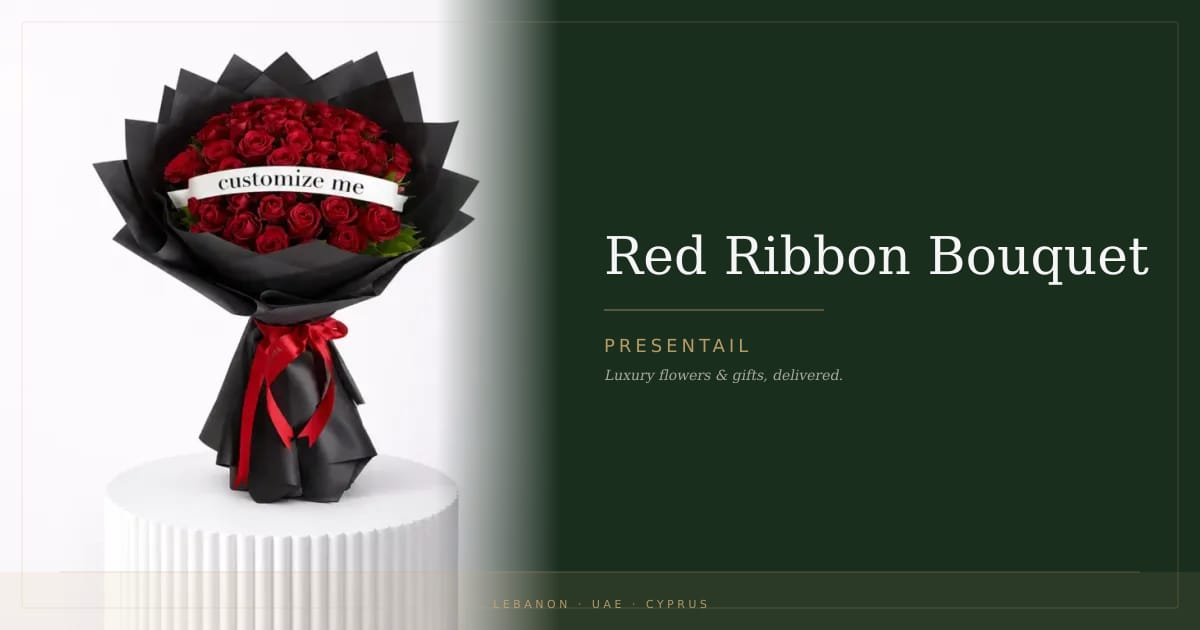 Red Ribbon Bouquet
