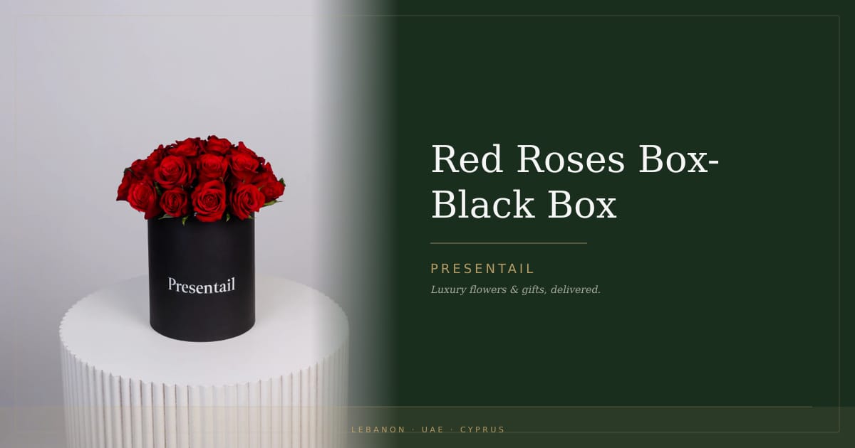 Red Roses Box- Black Box