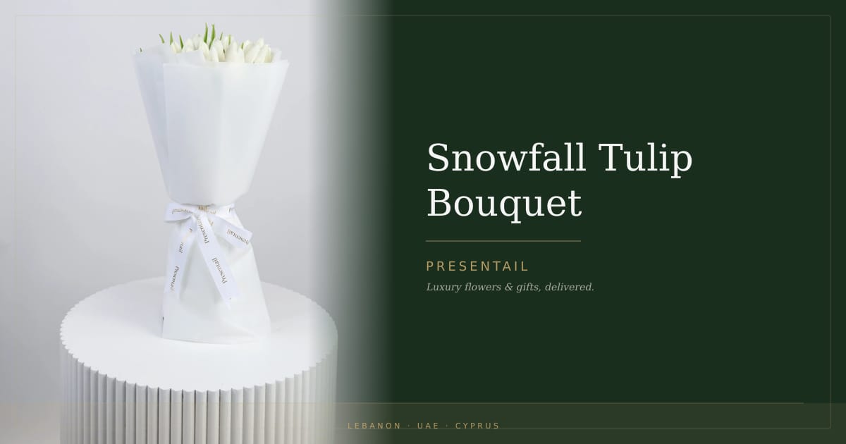 Snowfall Tulip Bouquet