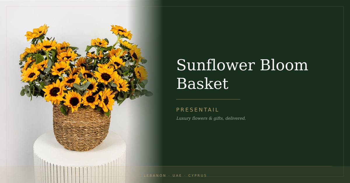 Sunflower Bloom Basket