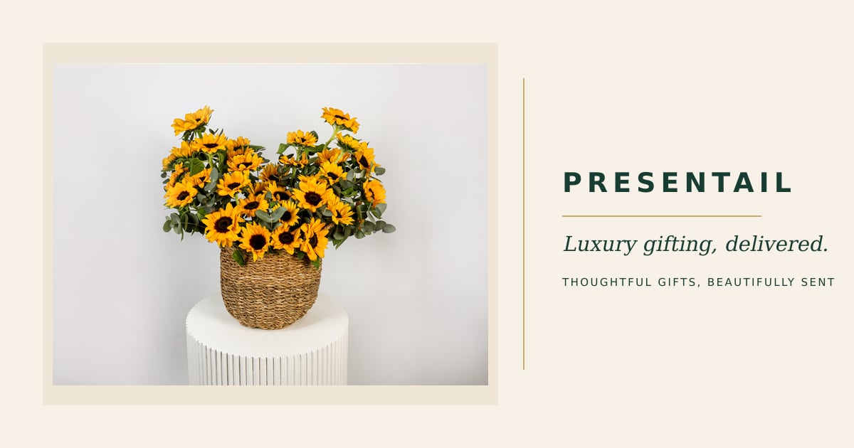 Sunflower Bloom Basket