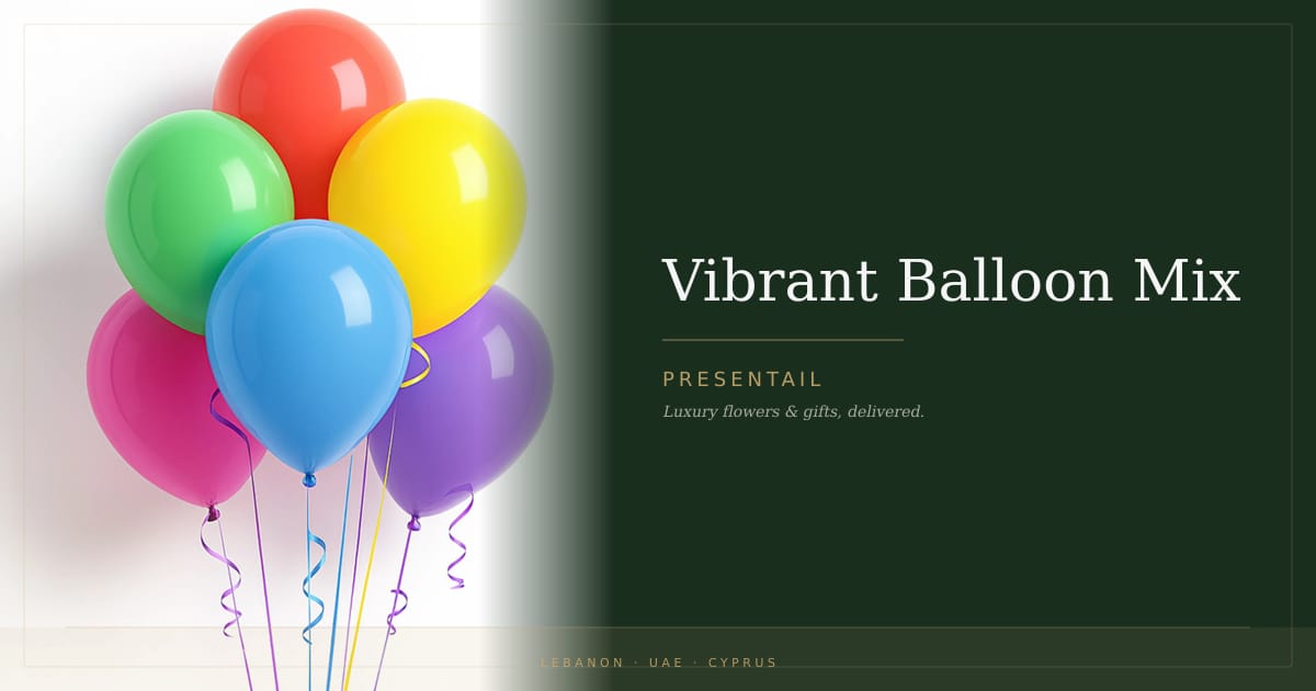 Vibrant Balloon Mix