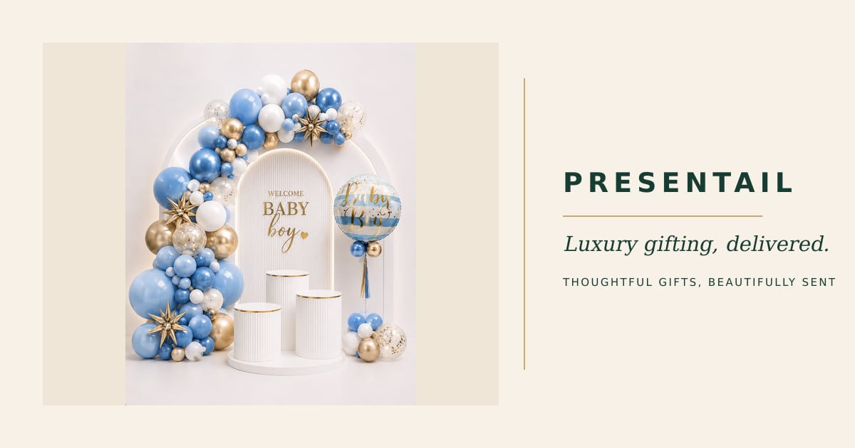 Welcome Baby Boy Luxe Setup
