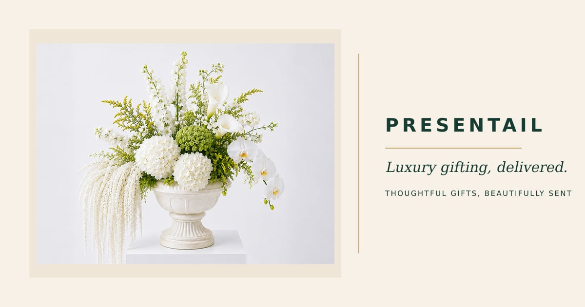 White Orchid Vase