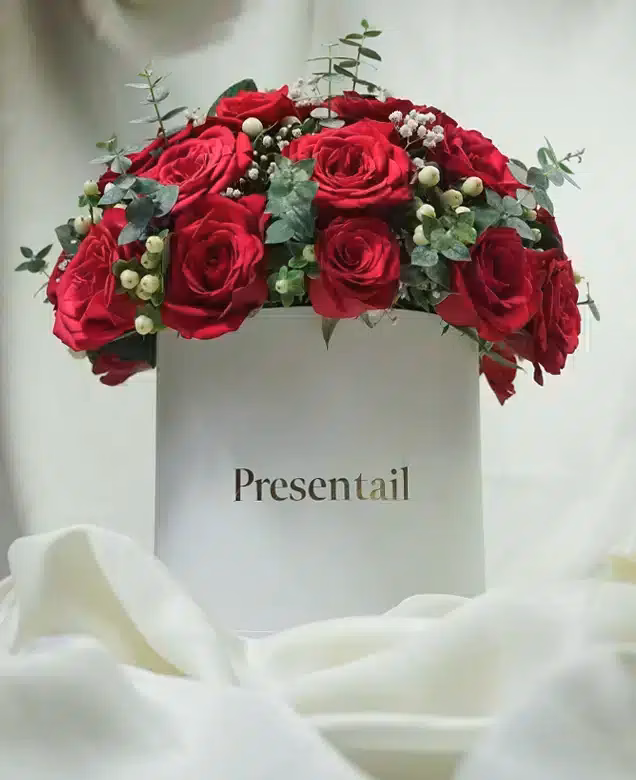 Bridesmaid flower box Dubai