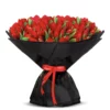 100 Red Tulips Arrangement