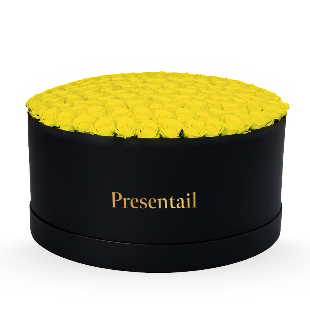 Colossal Yellow Roses Box