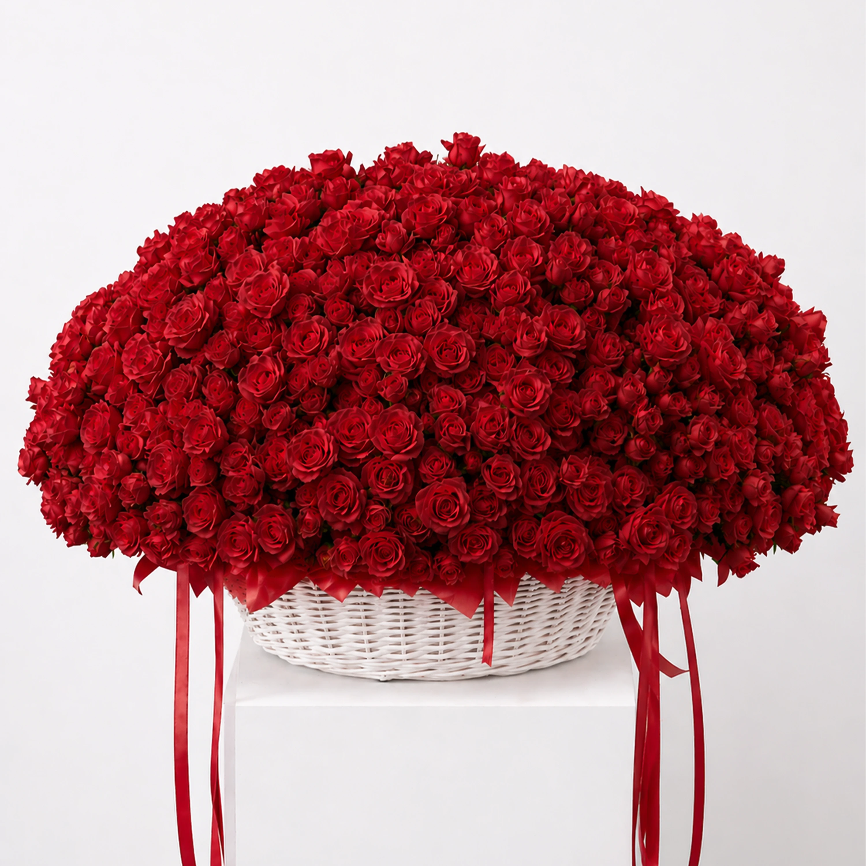 1000 Red Roses Basket