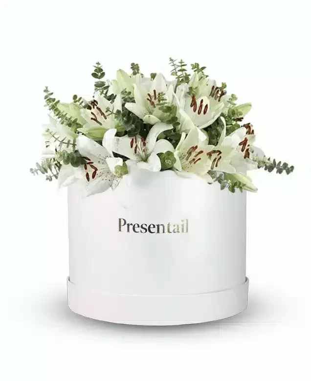 Extra Large White Lilies Box - Image 2