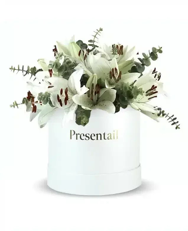 Large White Lilies Box - Image 2