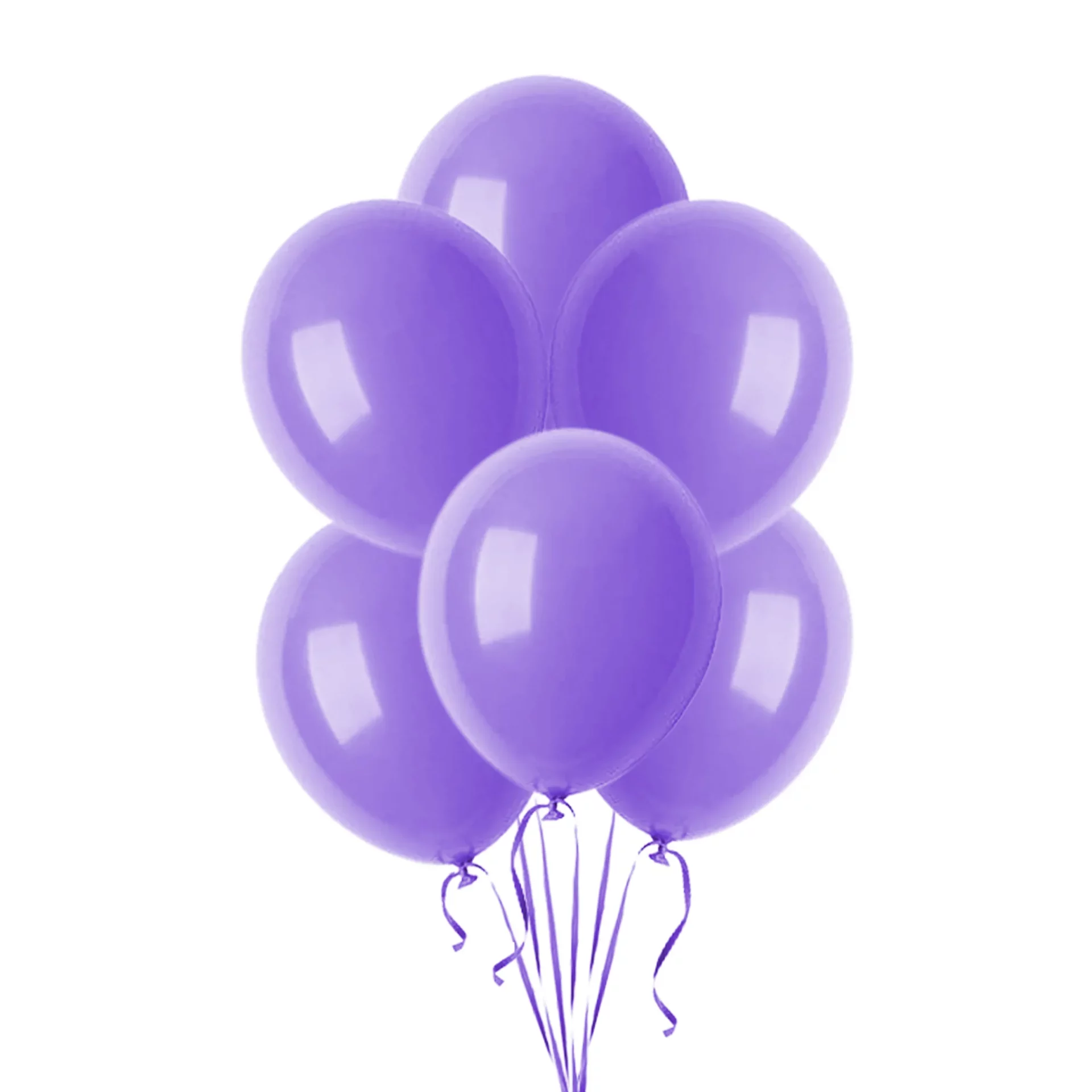 6 Purple Balloons