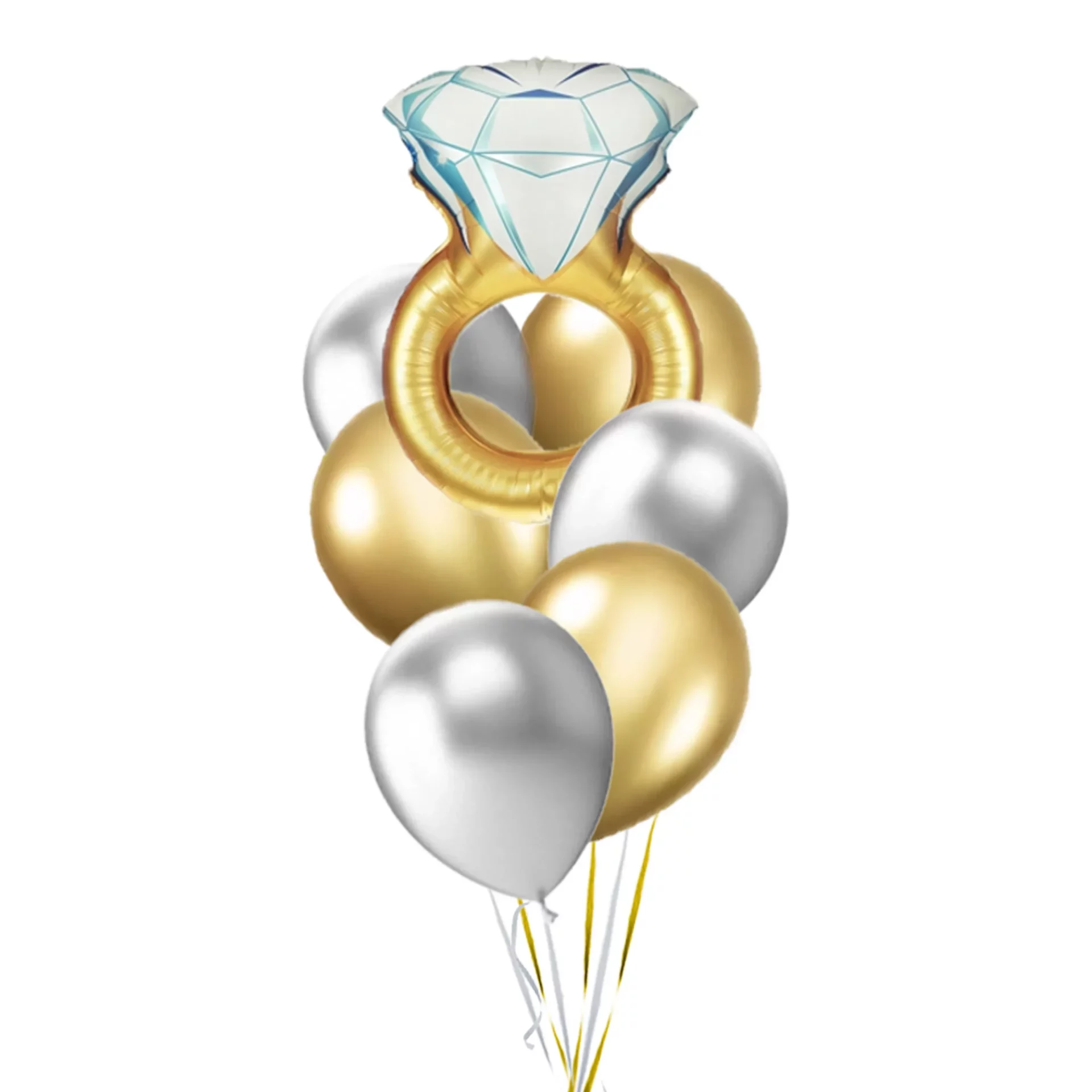 Gold Ring Balloon Bundle