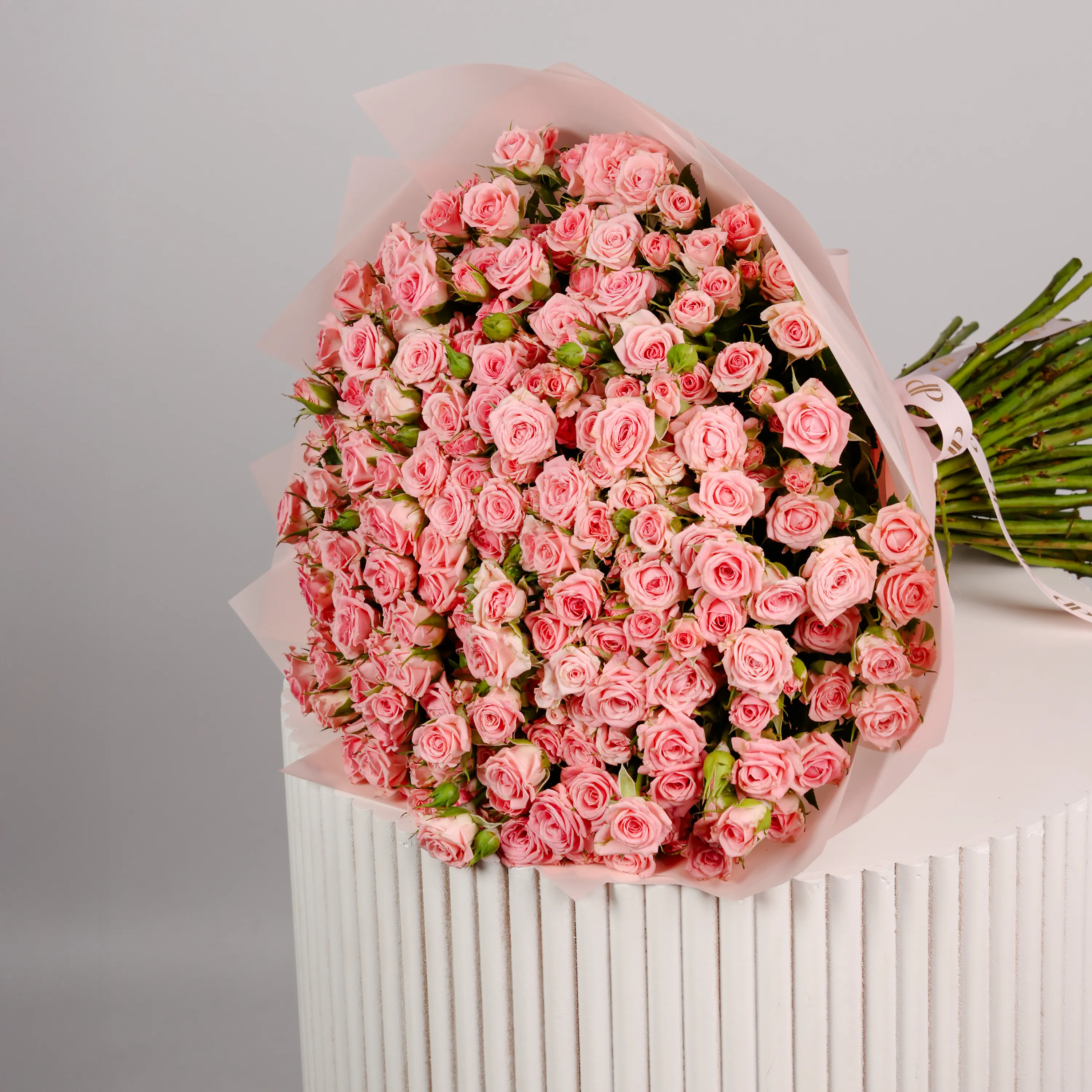 Big Pink Baby Rose Bouquet - Image 2