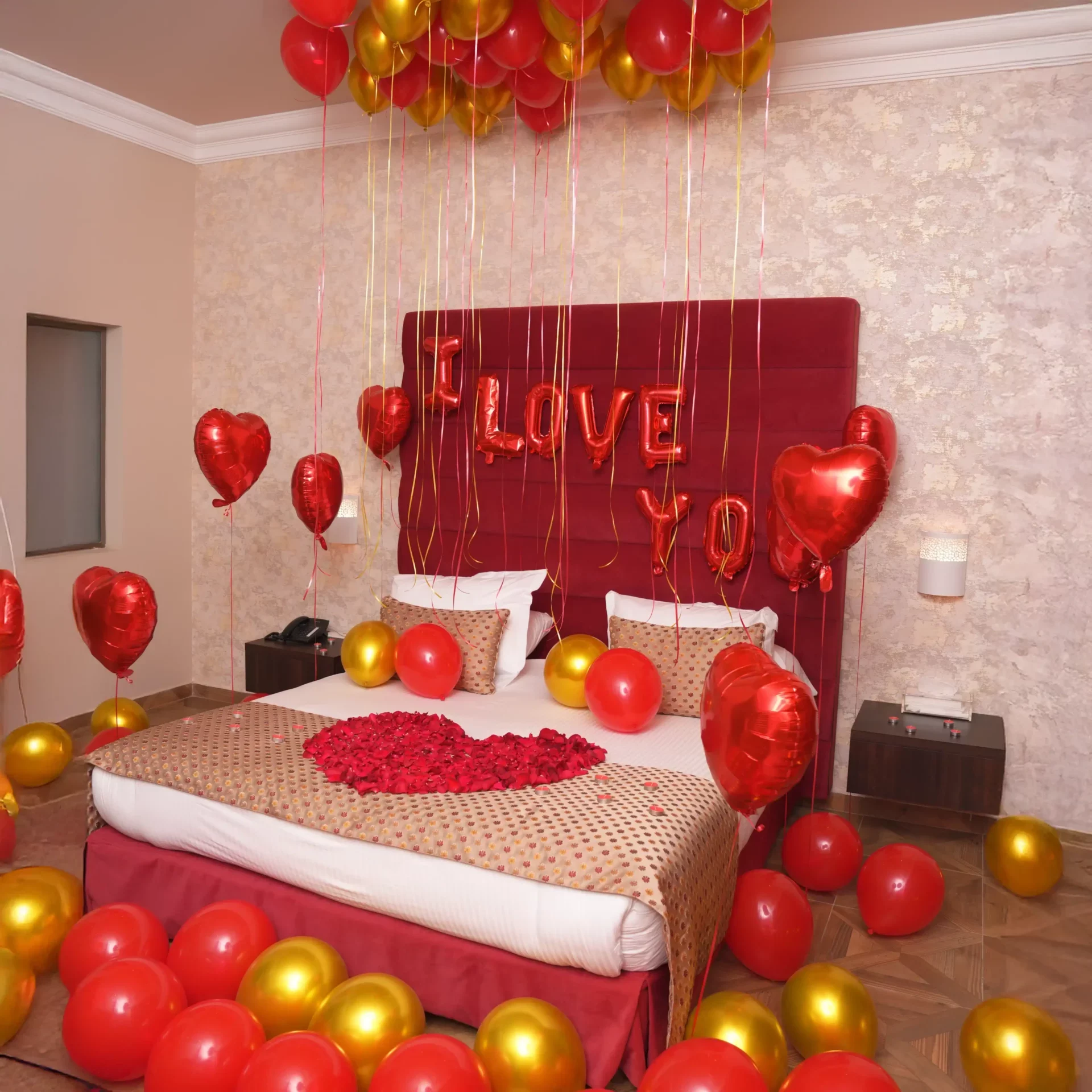 I Love You Balloon Room Deco