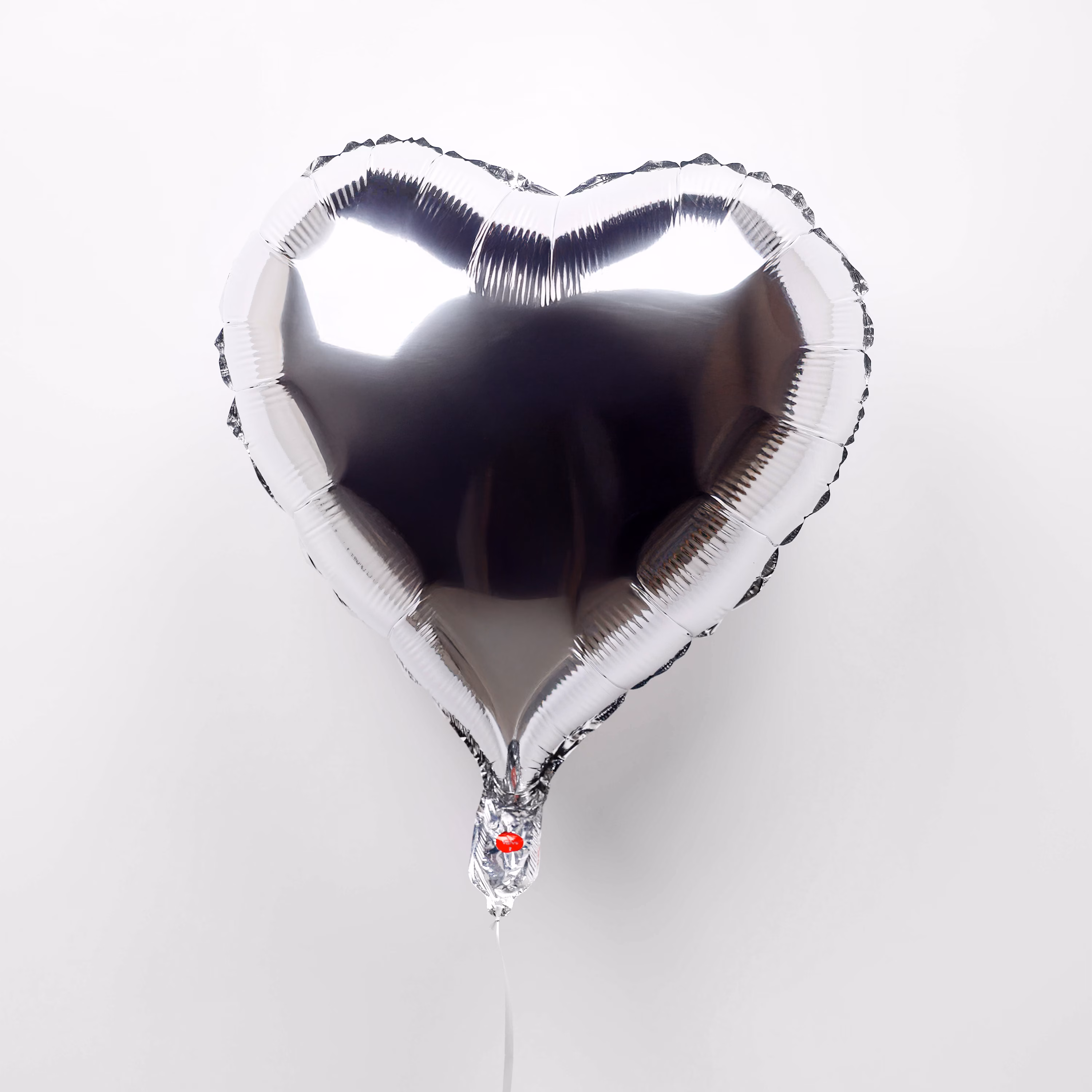 Silver Heart Balloon