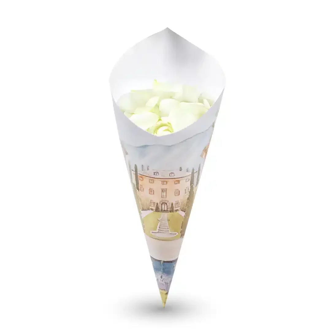 White Petal Cone