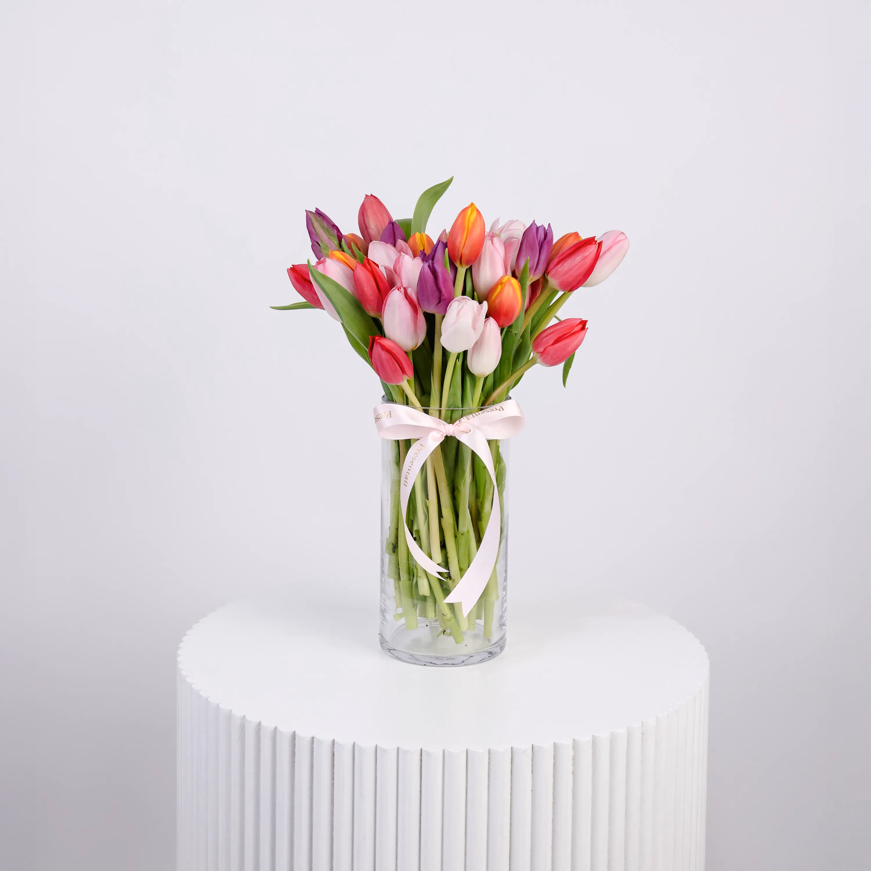 Mixed Tulip Vase Arrangement