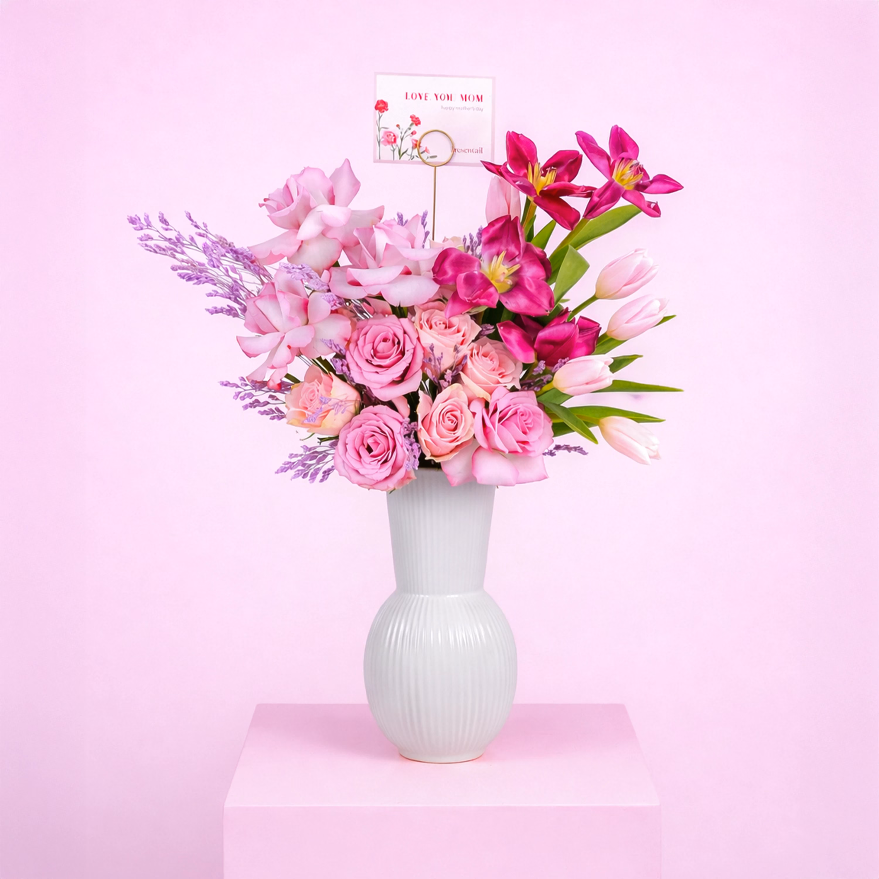 Mom’s Floral Love Vase